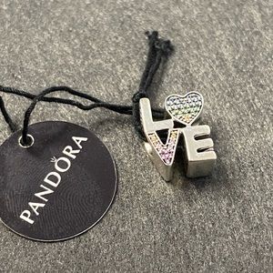 Pandora pave love charm